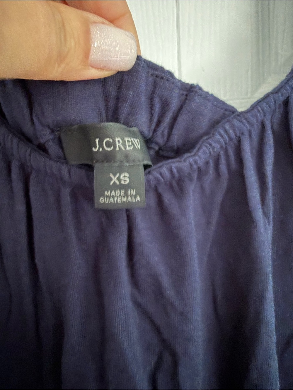 J. Crew Navy Ruffle-Strap Mini Dress - Picture 4 of 8